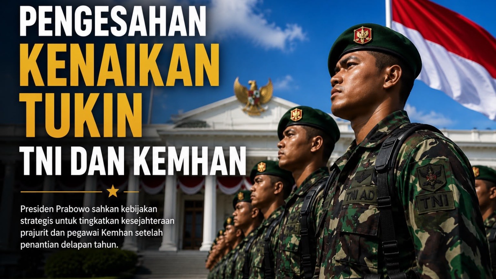 Presiden Prabowo Sahkan Kenaikan Tukin TNI dan Kemhan: Akhir Penantian Delapan Tahun bagi Kesejahteraan Prajurit
