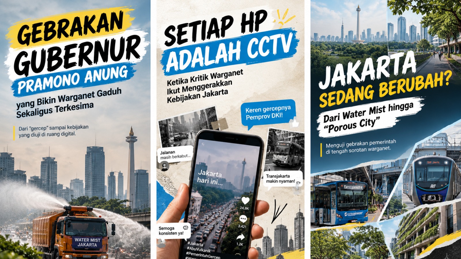 Gebrakan Gubernur Pramono Anung yang Bikin Warganet Gaduh Sekaligus Terkesima